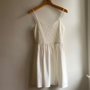 H&M Divided white lace mini dress